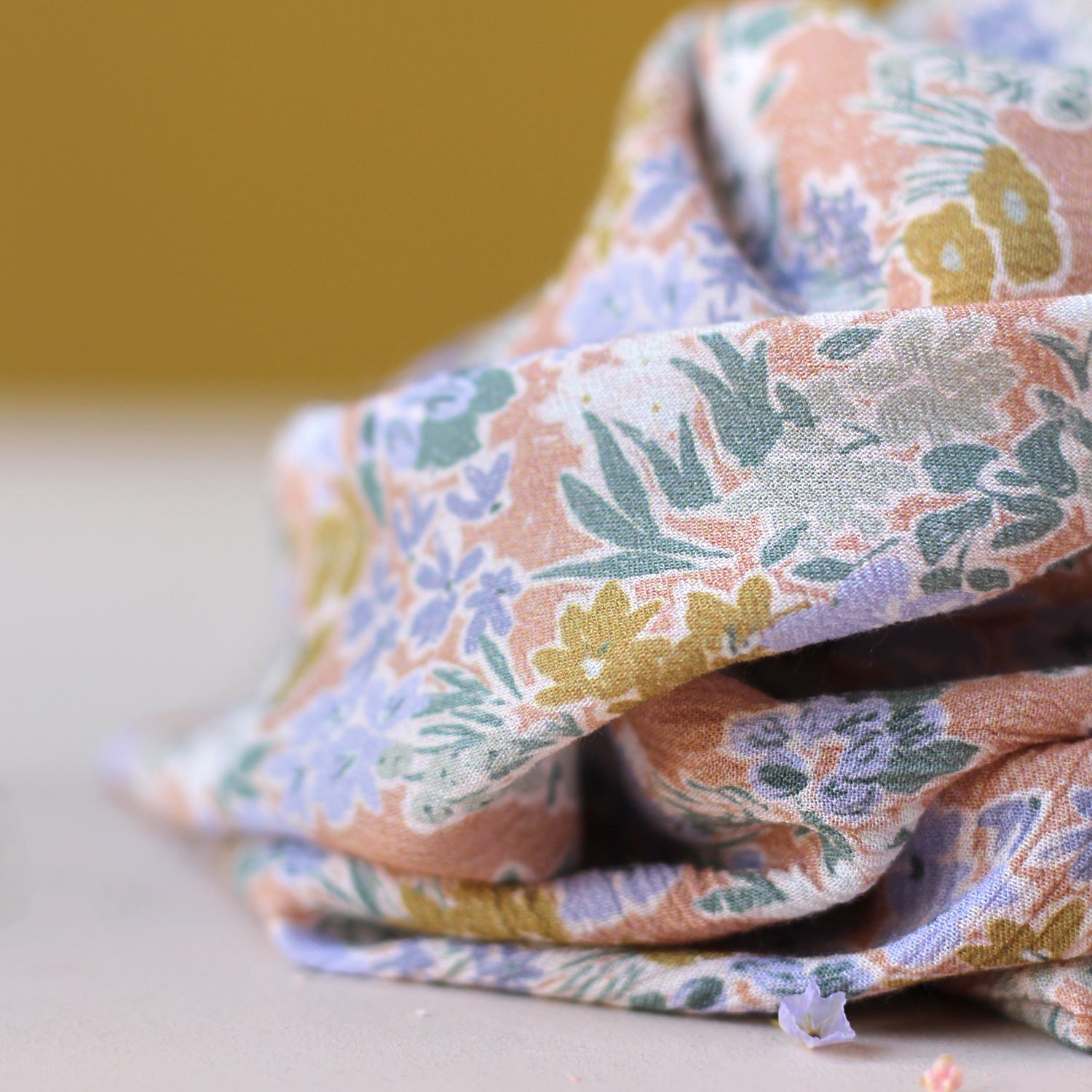 Kit de couture foulard à nouer Jardin Blanc Cassé - La Maison Naïve