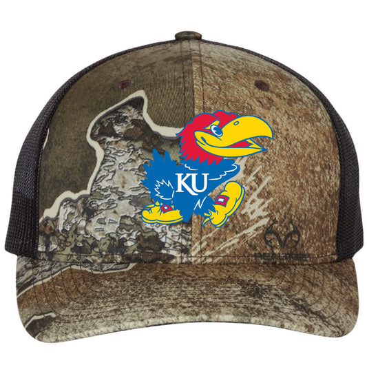 Kansas Jayhawks Classic 3D Snapback Trucker Hat- Hot Pink/ Black