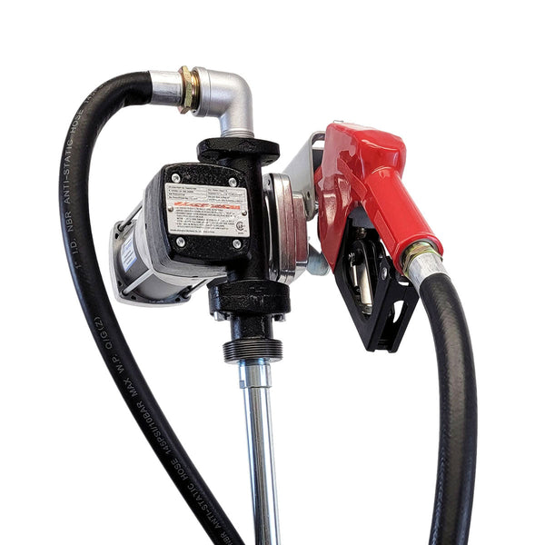 Diesel Fuel Transfer Pump Kit,10 GPM 12V DC Portable Electric Self-Priming  Fuel Transfer Extractor Pump Kit with Automatic Shut-off Nozzle Hose for