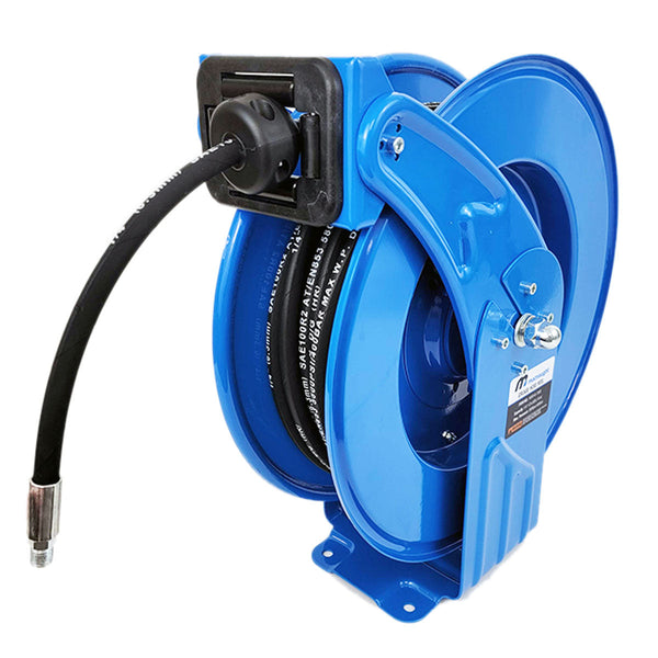 Powerbuilt Heavy Duty Auto Retract Air Hose Reel with 3/8 x 50' Hose -  642228 