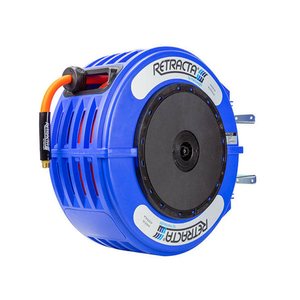 Retractable Hose Reel for Grease with 1/4” x 50 ft Hose