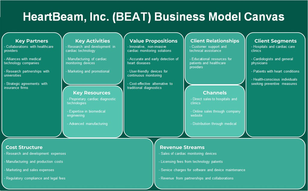 Heartbeam, Inc. (Beat): Modelo de negocios Canvas