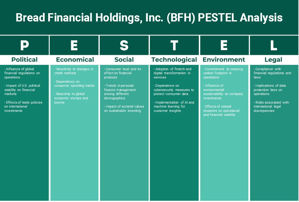 Bread Financial Holdings, Inc. (BFH): Análise de Pestel