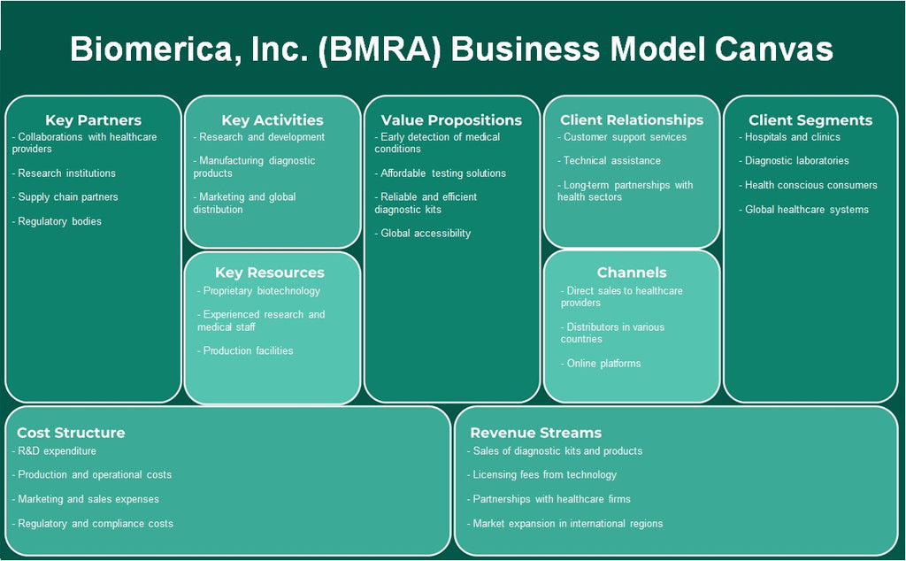 Biomerica, Inc. (BMRA): Canvas du modèle d'entreprise
