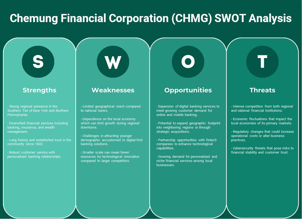 شركة Chemung المالية (CHMG): تحليل SWOT