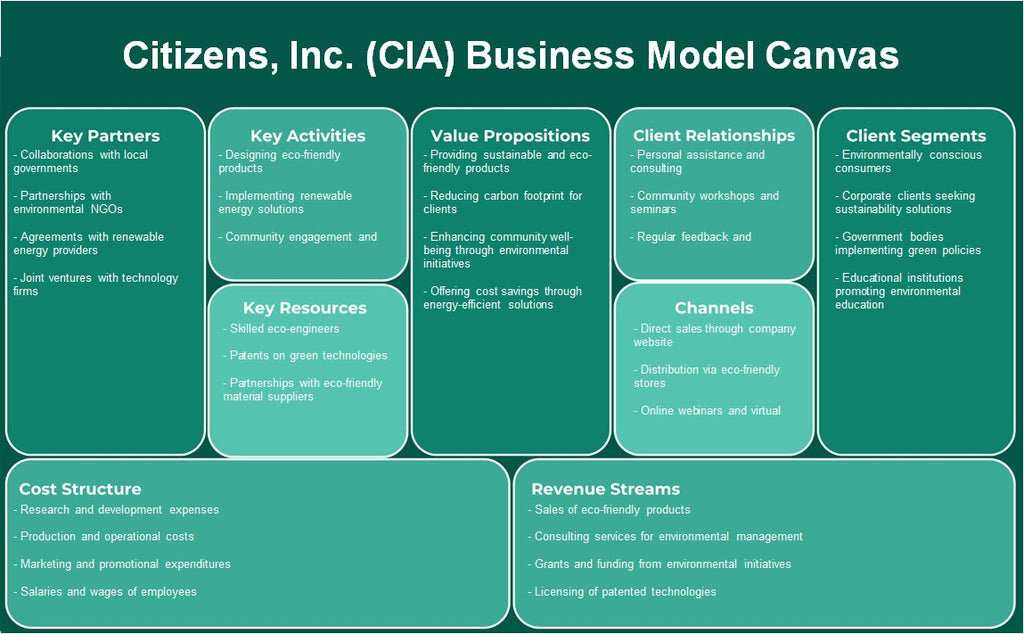 Citizens, Inc. (CIA): Business Model Canvas