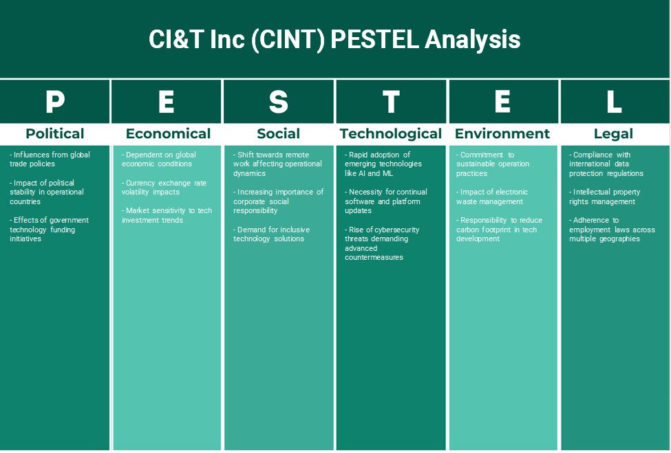CI&T Inc (CINT): تحليل PESTEL
