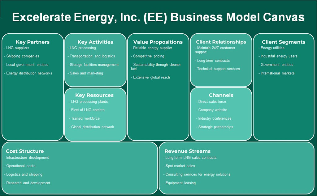 Excelerate Energy, Inc. (EE): Canvas de modelo de negocio