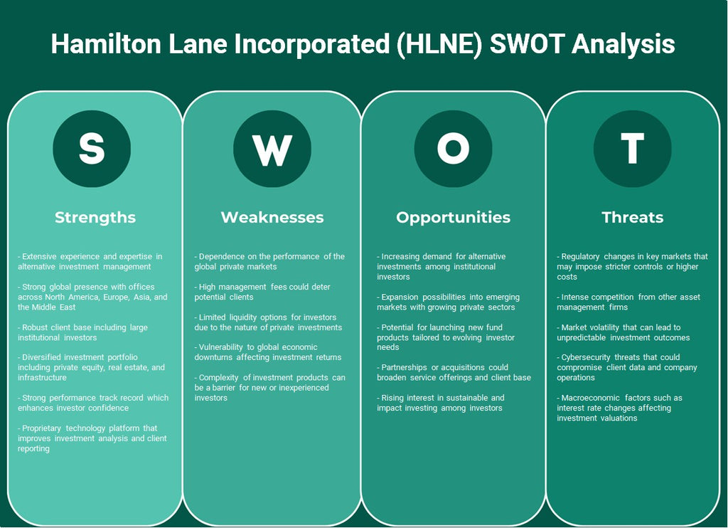 شركة هاميلتون لين (HLNE): تحليل SWOT