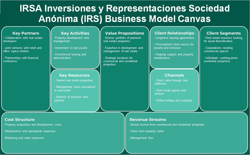 IRSA Inversiones y Representaciones Sociedad Anónima (IRS): نموذج الأعمال التجارية