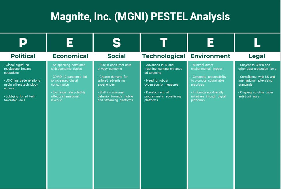 Magite, Inc. (MGNI): Analyse des pestel