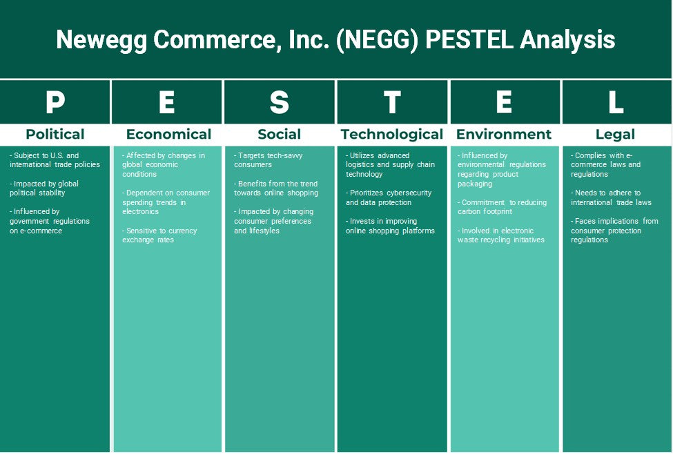 Newegg Commerce, Inc. (NEGG): Análisis de Pestel