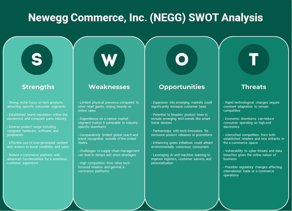 Newegg Commerce, Inc. (NEGG): Análisis FODA