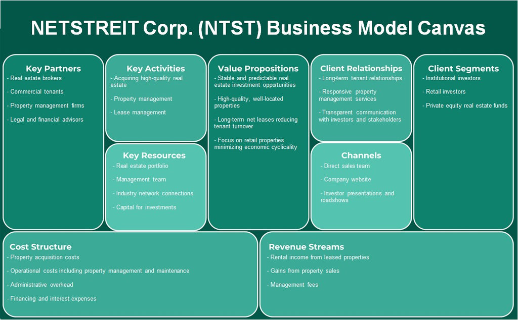 شركة NETSTREIT (NTST): نموذج الأعمال التجارية
