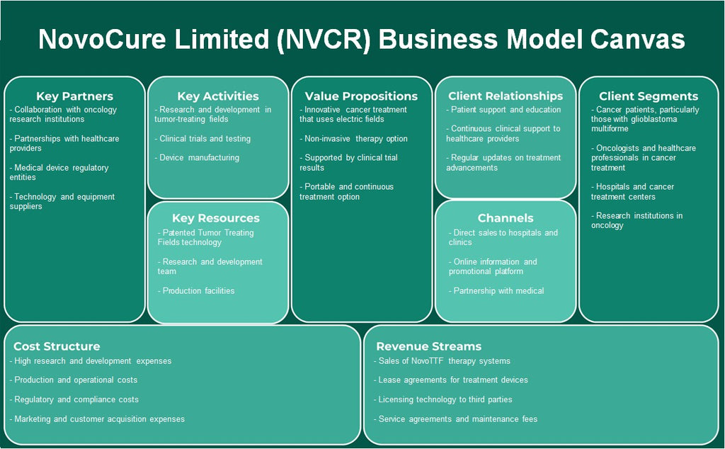 Novocure Limited (NVCR): Canvas de modelo de negócios