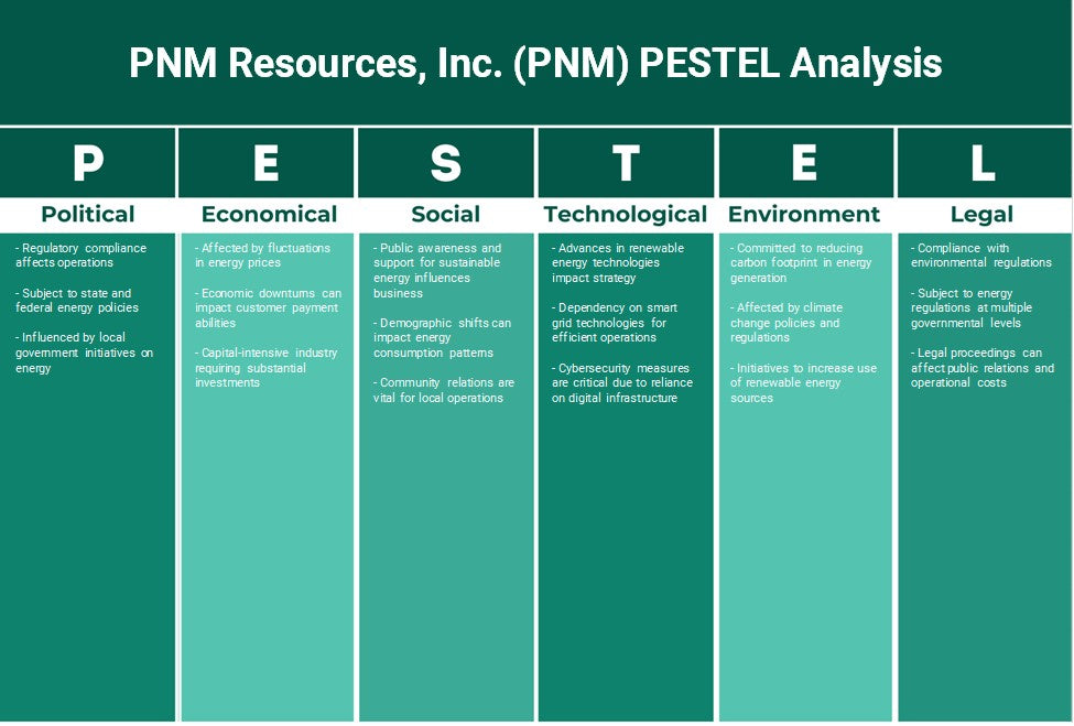 PNM Resources, Inc. (PNM): Análisis de Pestel