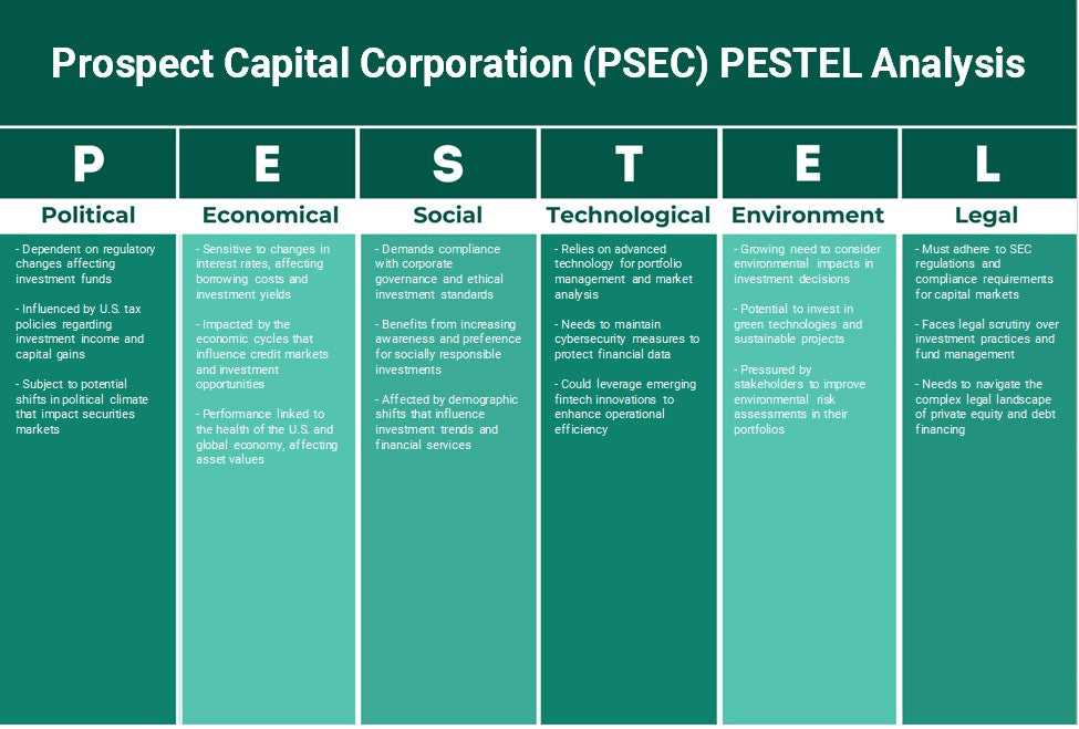 شركة بروسبكت كابيتال (PSEC): تحليل PESTEL