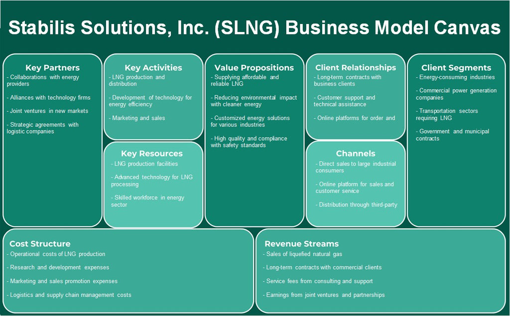 Stablis Solutions, Inc. (SLNG): Canvas du modèle d'entreprise