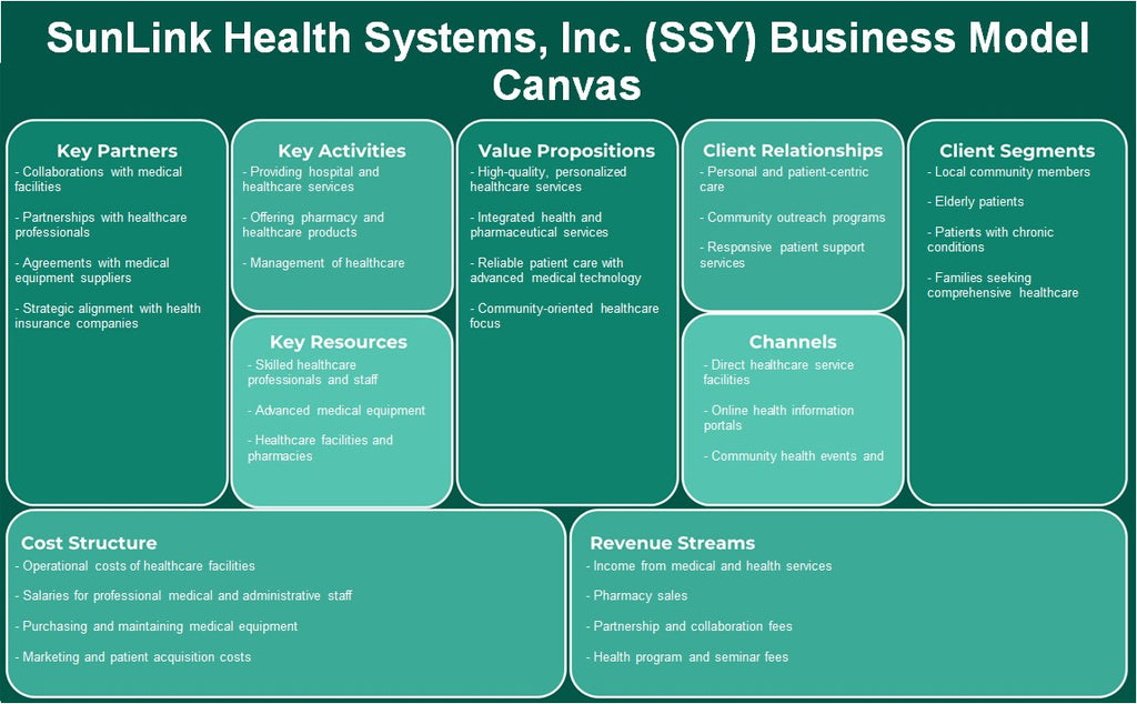 Sunlink Health Systems, Inc. (SSY): Canvas de modelo de negocio