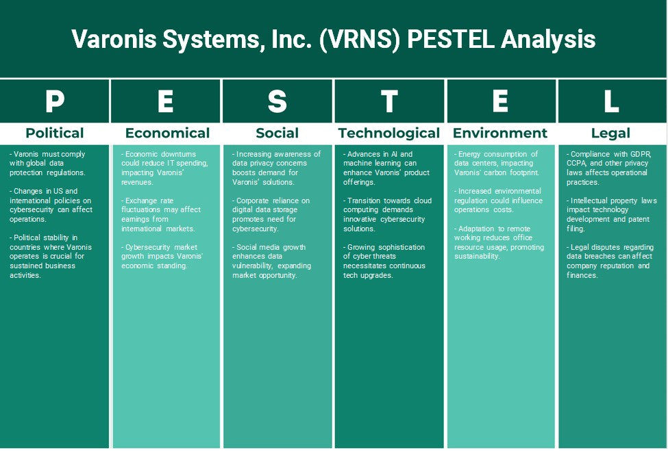 Varonis Systems, Inc. (VRNS): تحليل PESTEL