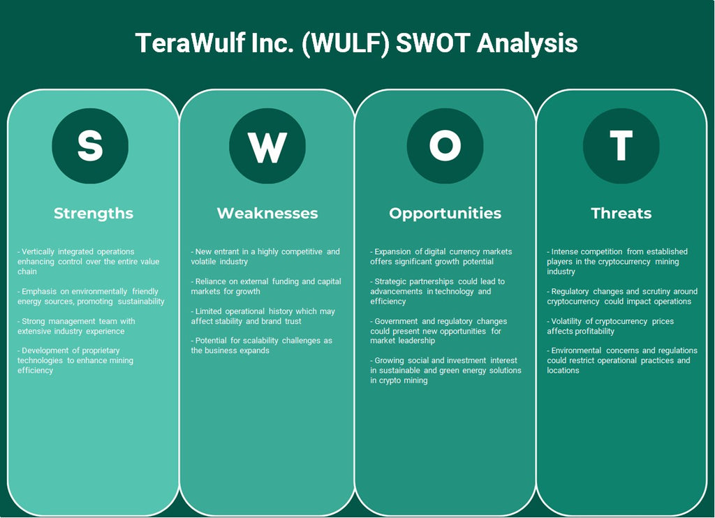 شركة TeraWulf (WULF): تحليل SWOT