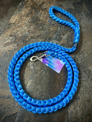 6’ Muletape Dog Leash - Blue - RTS - Rockstar Designs by B