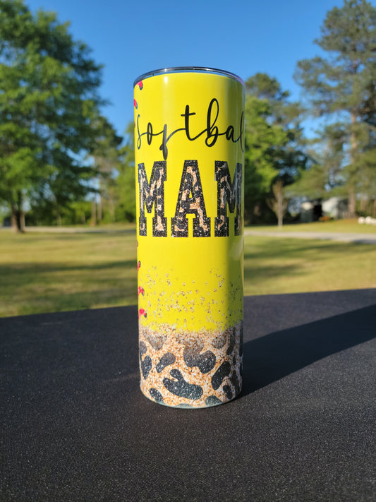 Baseball tumbler , baseball mom tumbler, 20 oz tumbler – ClearlyYoursDesigns