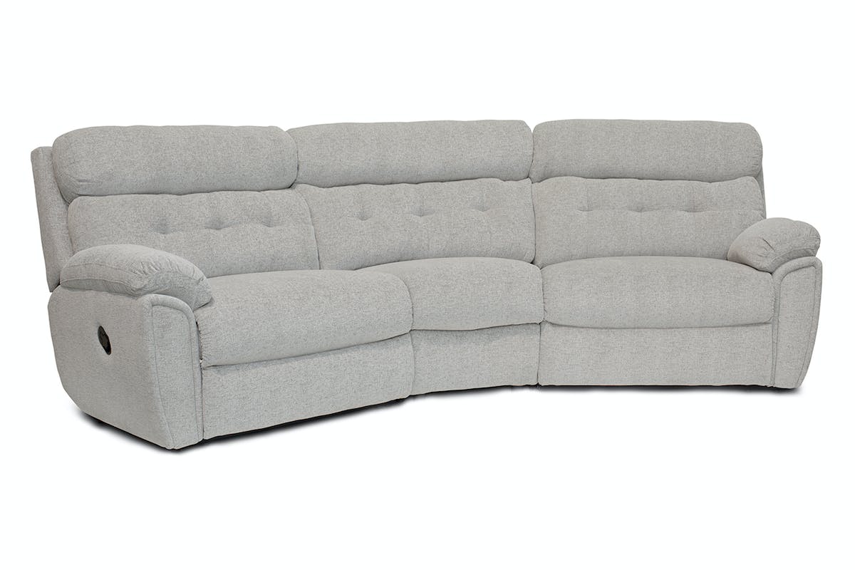 4 seater curved recliner sofa