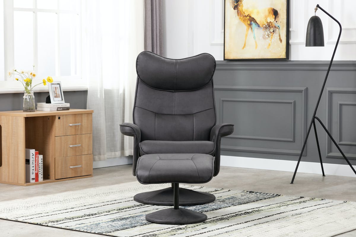 tamio recliner with footstool