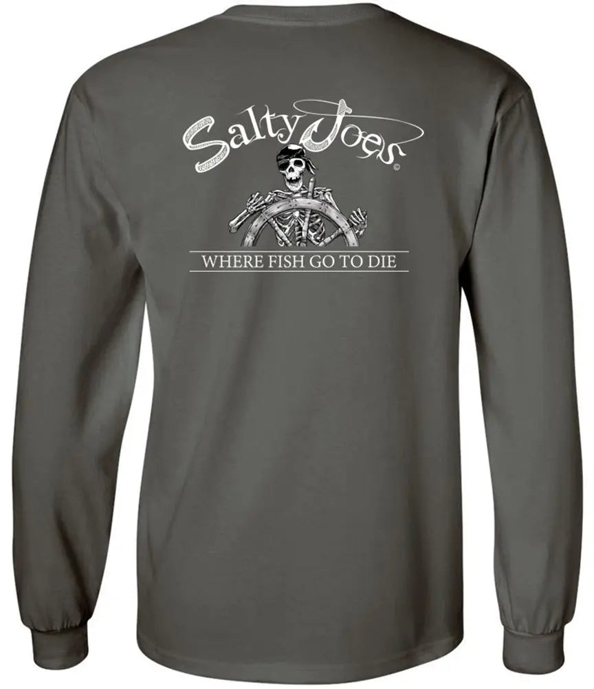 Salty Joe's Ol' Angler Long Sleeve Fishing T Shirt☠️