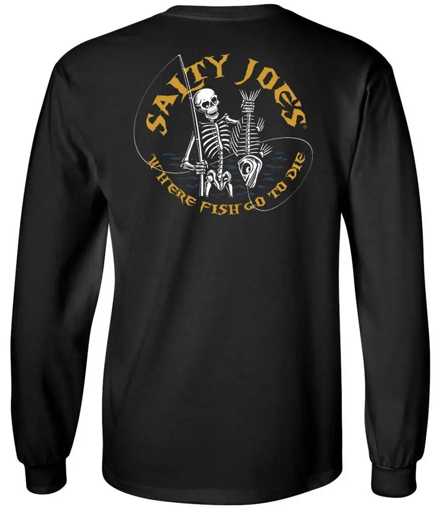 Salty Joe's Skeleton Fish Long Sleeve Tee - Salty Joe's