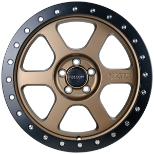 V1 - Matte Bronze w/Matte Black Ring - 17x8 - RPM Auto Accessories