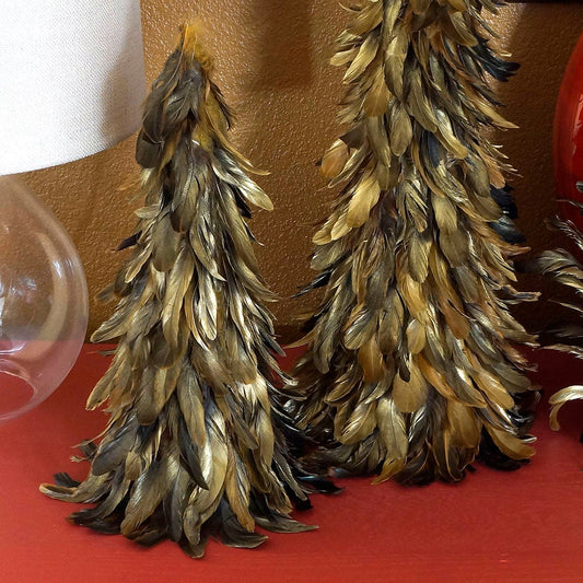 Schlappen Real Feather Tree Winter Lodge Decorating 18 24