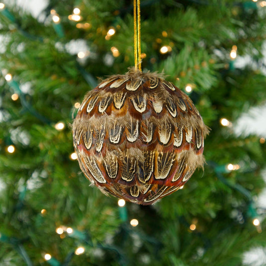Decorative Mini Feather Tree Ornaments White W/glitter Tips Christmas  Decor, Unique Holiday Decorative Feather Ornaments ZUCKER® 