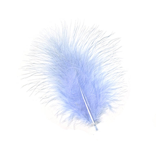 Zucker Feather Products Turkey Marabou Dyed - 3-8 inch - Blue Dunn