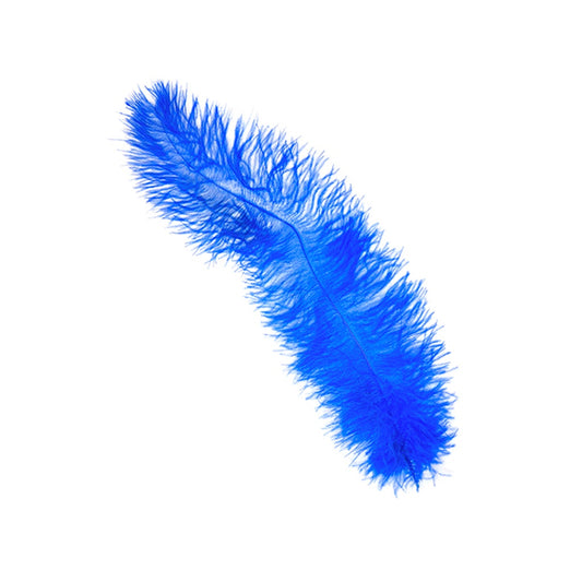 Ostrich Floss Feather Fan - Natural Tonals