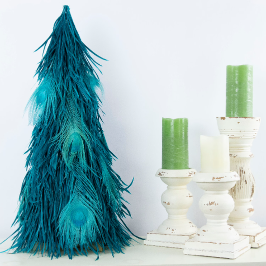 Natural Schlappen Feather Tree 24 Inches  Christmas Tree Online –   by Zucker Feather Products, Inc.