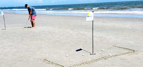Low tide golf game Beach putt the Official beach golf game