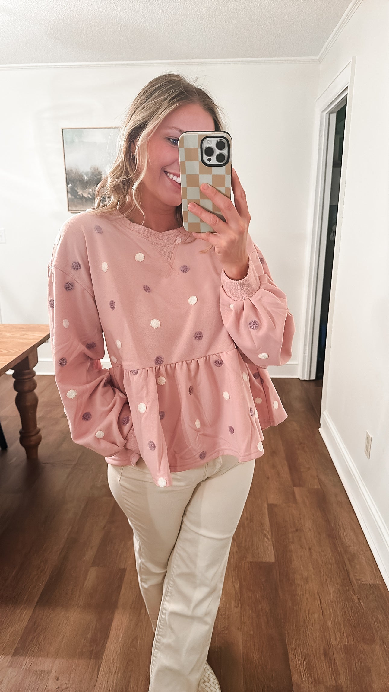 Day Date Peplum Top