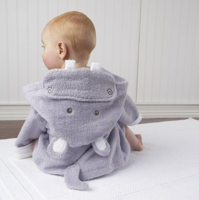 Poncho De Bain Bebe 100 Coton Le Monde Des Petits