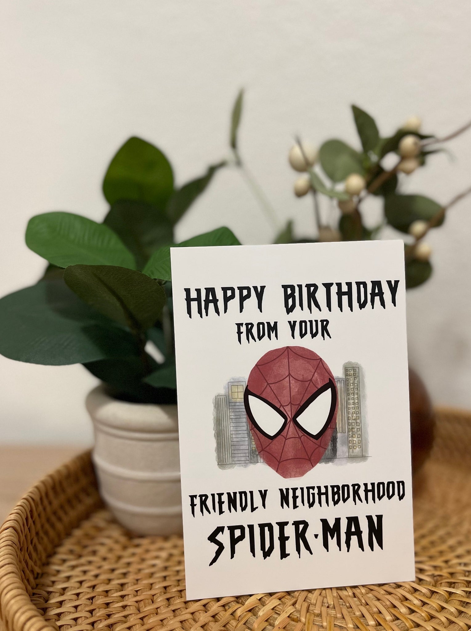 Birthday Wishes from Your Friendly Neighborhood Spiderman – Dare to Ream  Paper Co.