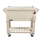 Permasteel Patio Cooler Furniture Style - 80QT - CREAM