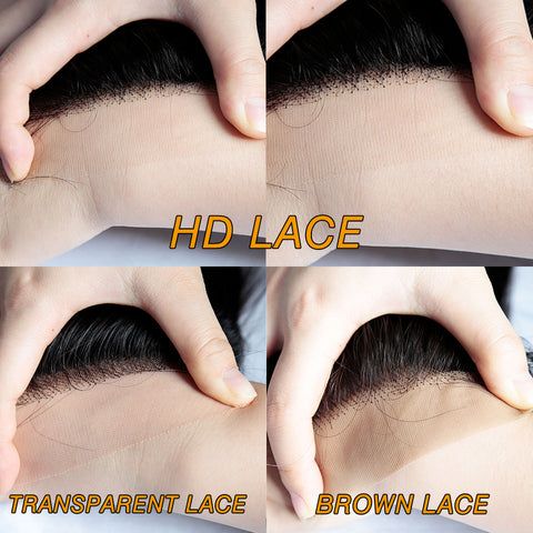 Clear HD Lace VS Swiss Brown and Transparent Lace