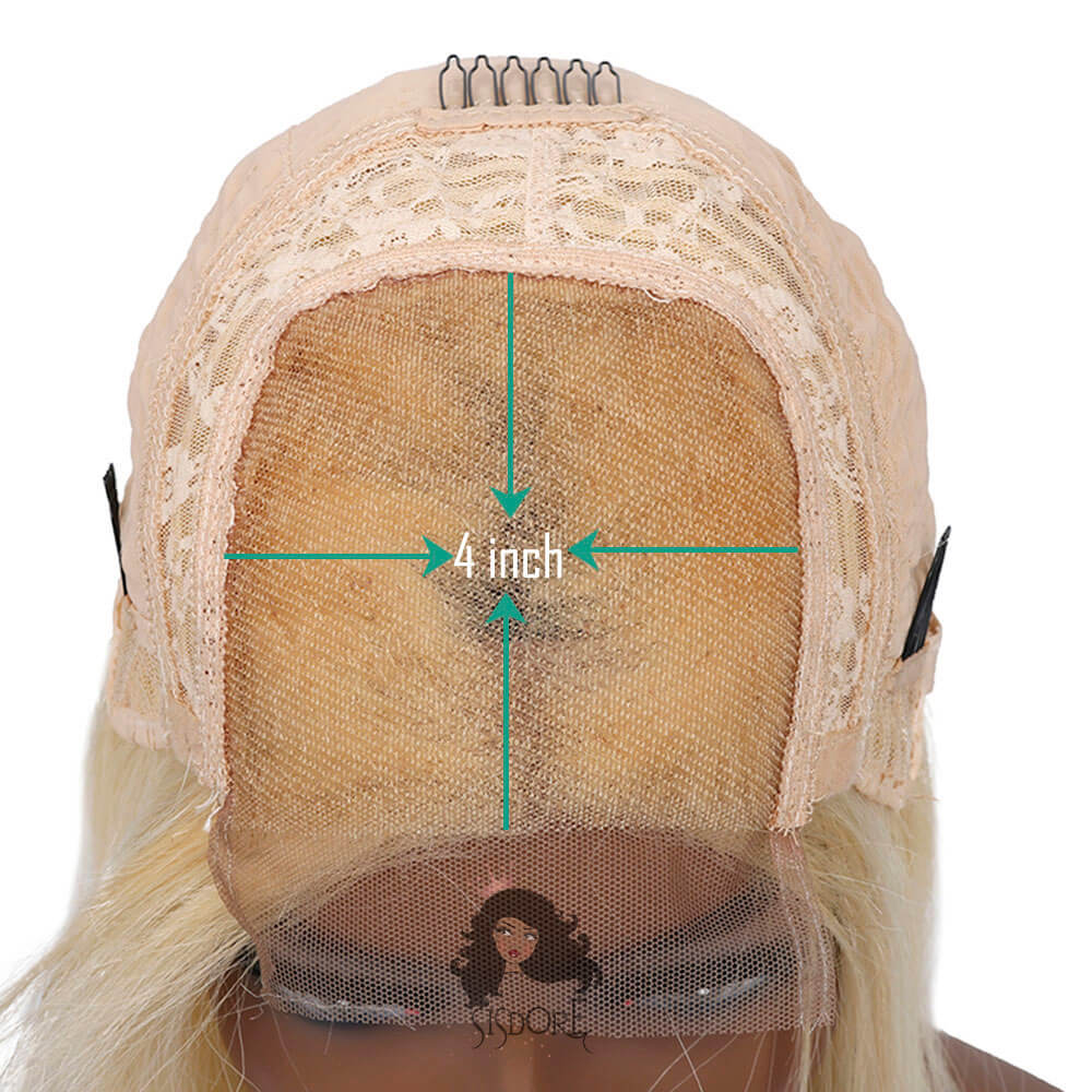 4x4 closure wig transparent lace cap front