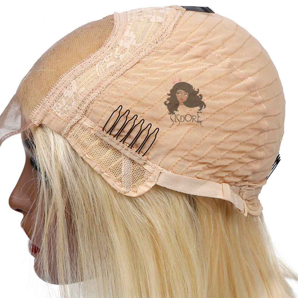 4x4 closure wig transparent lace cap side