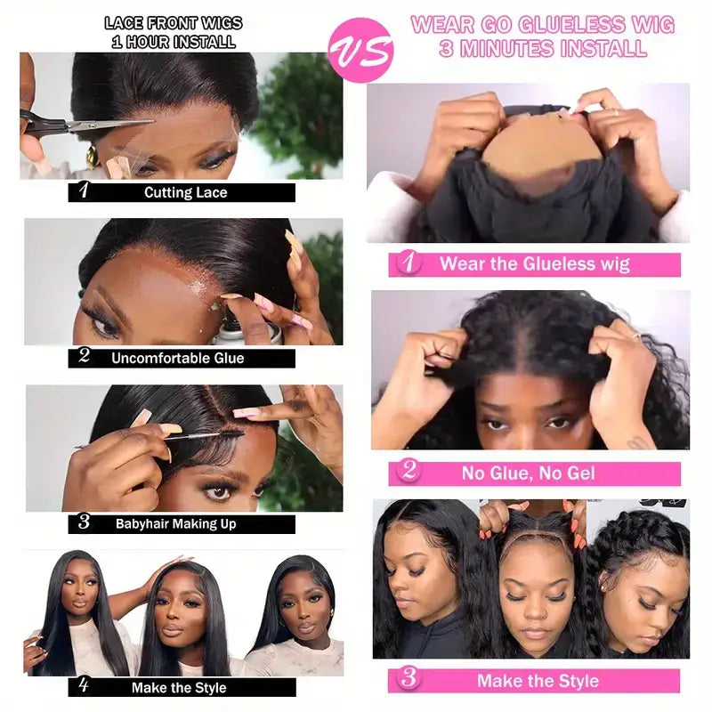 Differences between wear & go wigs and traditional lace wigs