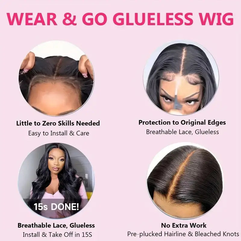 why choose wear & go glueless wig?