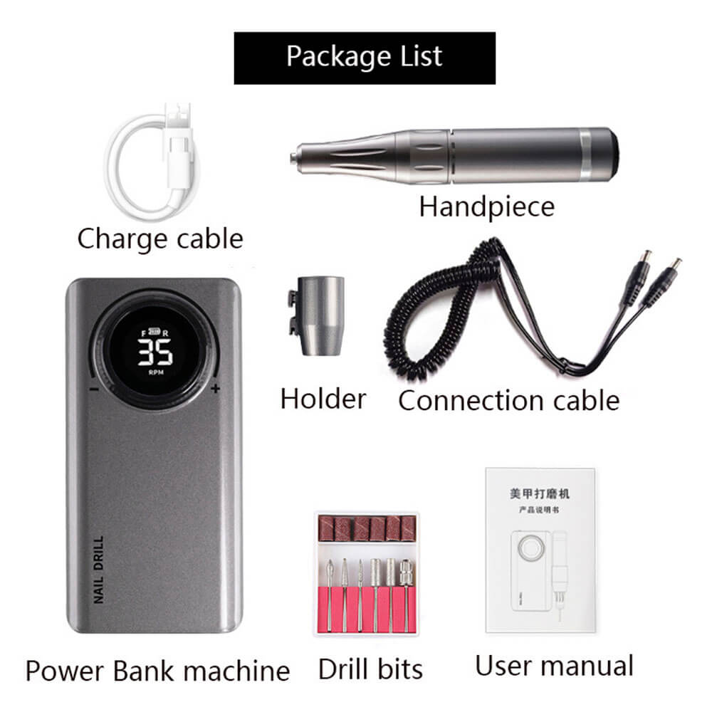package list for nail drill machine