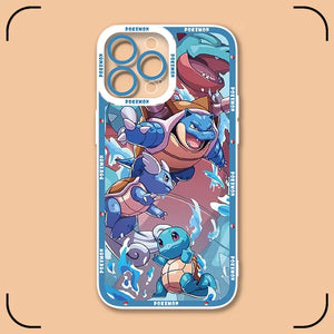 Pokemon Squirtle Evolution Soft Silicone iPhone Case - KataMoon