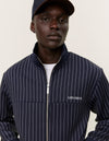 Les Deux MEN Ballier Pinstripe Track Jacket Tracksuit 460218-Dark Navy/Light Ivory